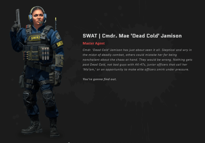 swat cmdr dead cold