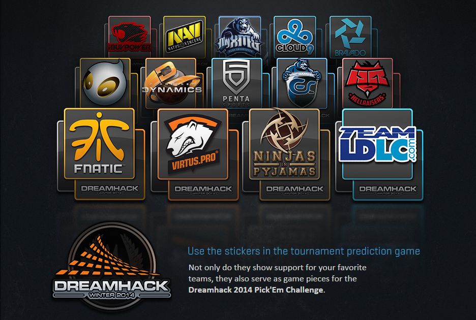 Dreamhack 2014 Stickers